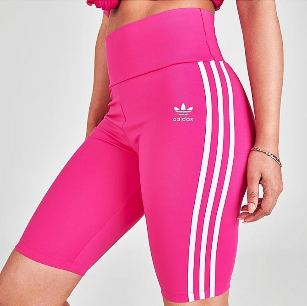 WOMEN'S ADIDAS ORIGINALS ADICOLOR CLASSICS PRIMEBLUE HIGH WAISTED SHORT TIGHTS